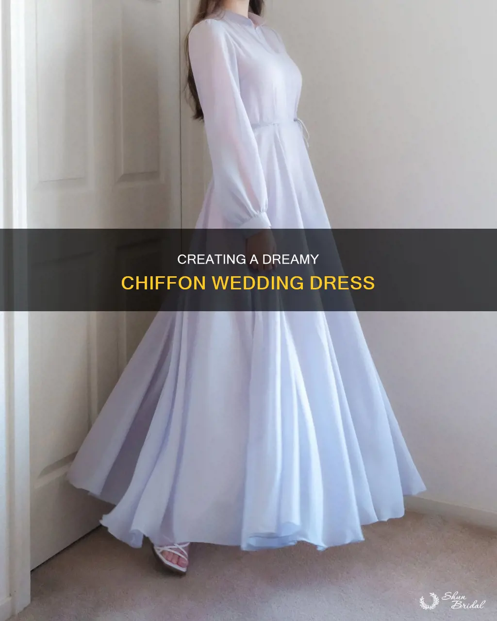 how to make a chiffon wedding dress