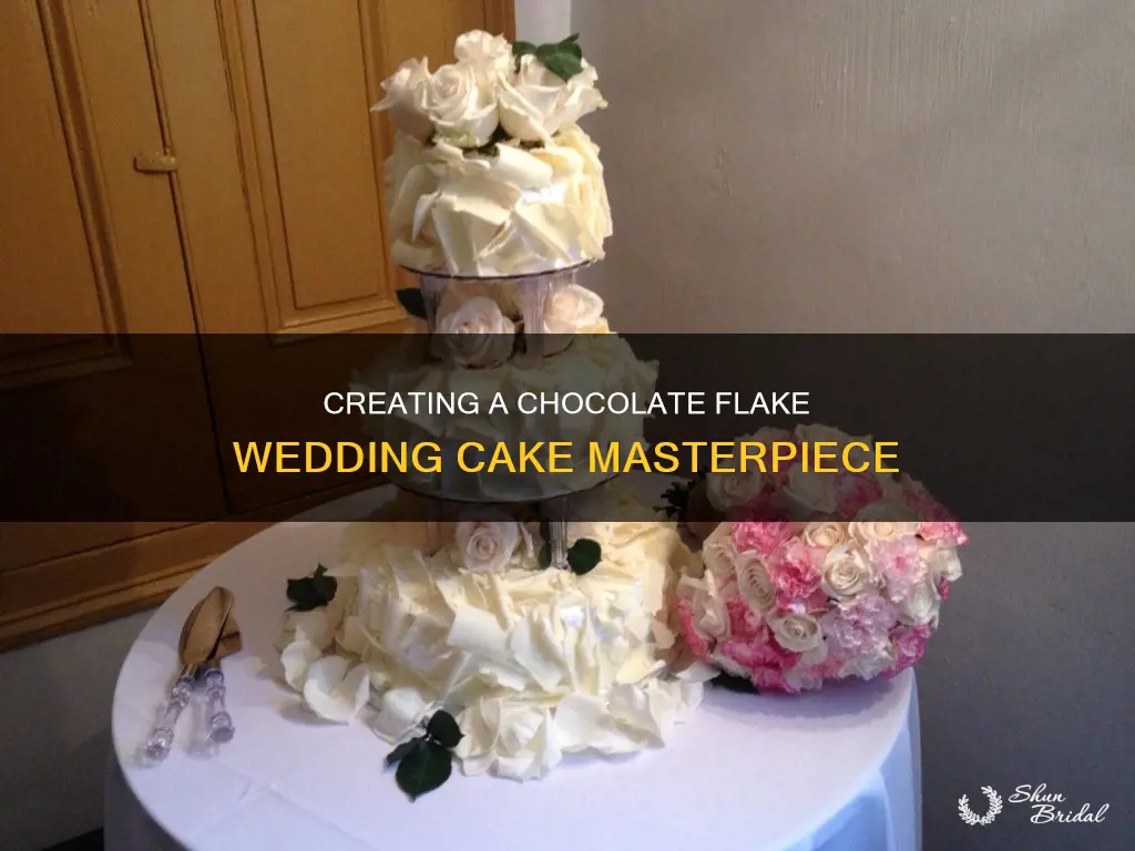 how to make a chocolate flake wedding cake