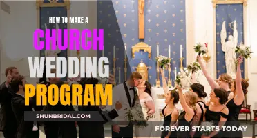 Creating a Memorable Church Wedding Program