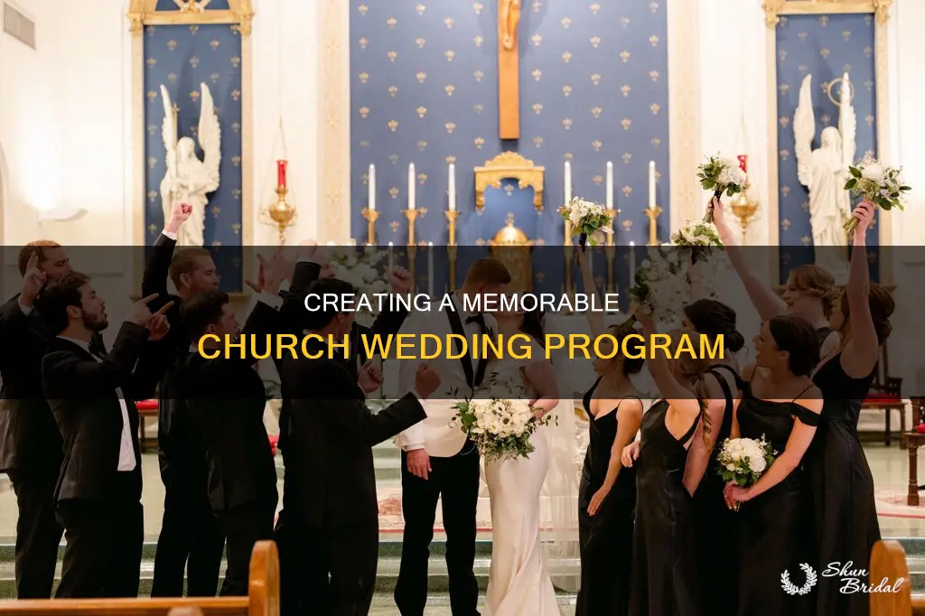 how to make a church wedding program