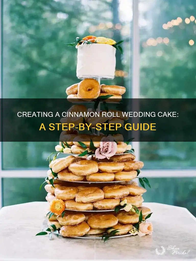 how to make a cinnamon roll wedding cake