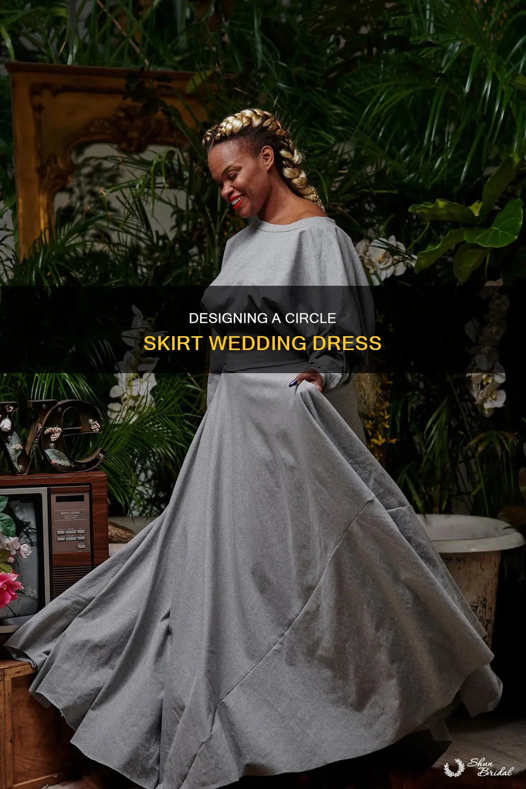 how to make a circle skirt wedding dress