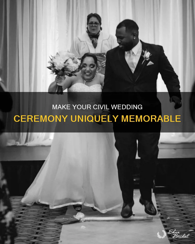 how to make a civil wedding ceremony special