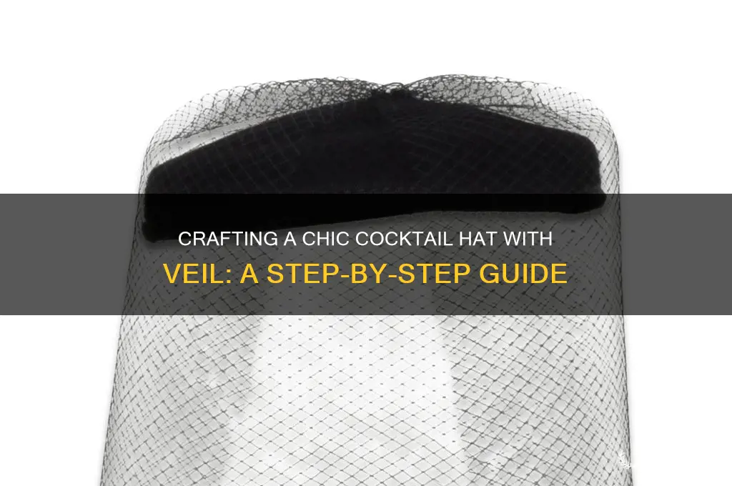 how to make a cocktail hat with veil