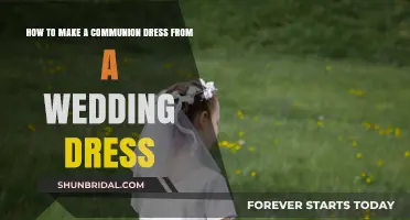 Transforming Wedding Gowns into Communion Dresses
