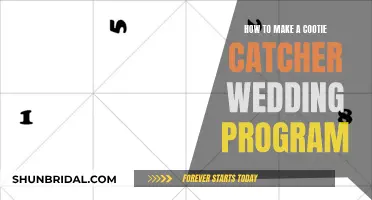 Crafting Cootie Catcher Wedding Programs: A Creative Guide