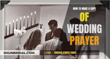 Creating a Personalized Copy of Your Wedding Prayer