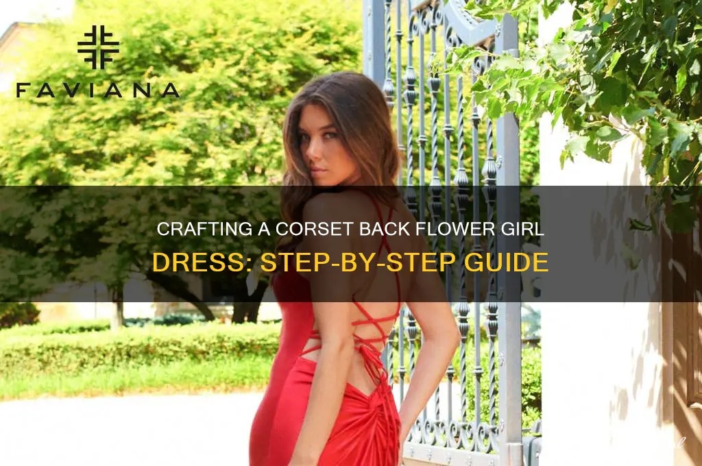how to make a corset back flower girl dress