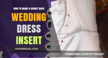Create a Corset Back Wedding Dress Insert Yourself
