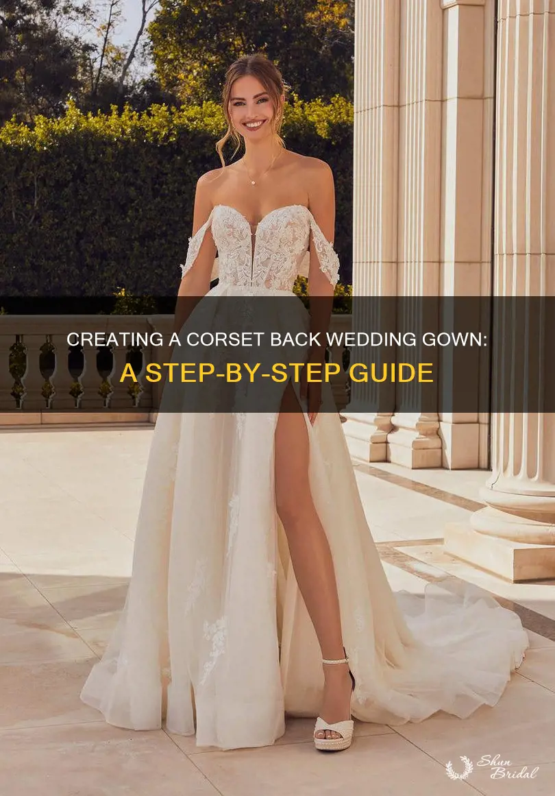 how to make a corset back wedding gown