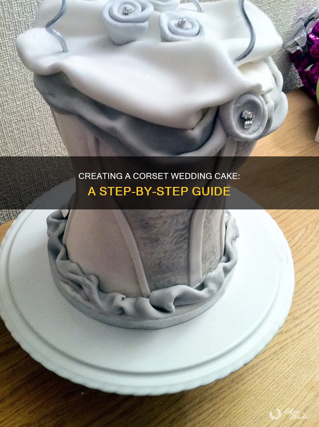 how to make a corset wedding cake