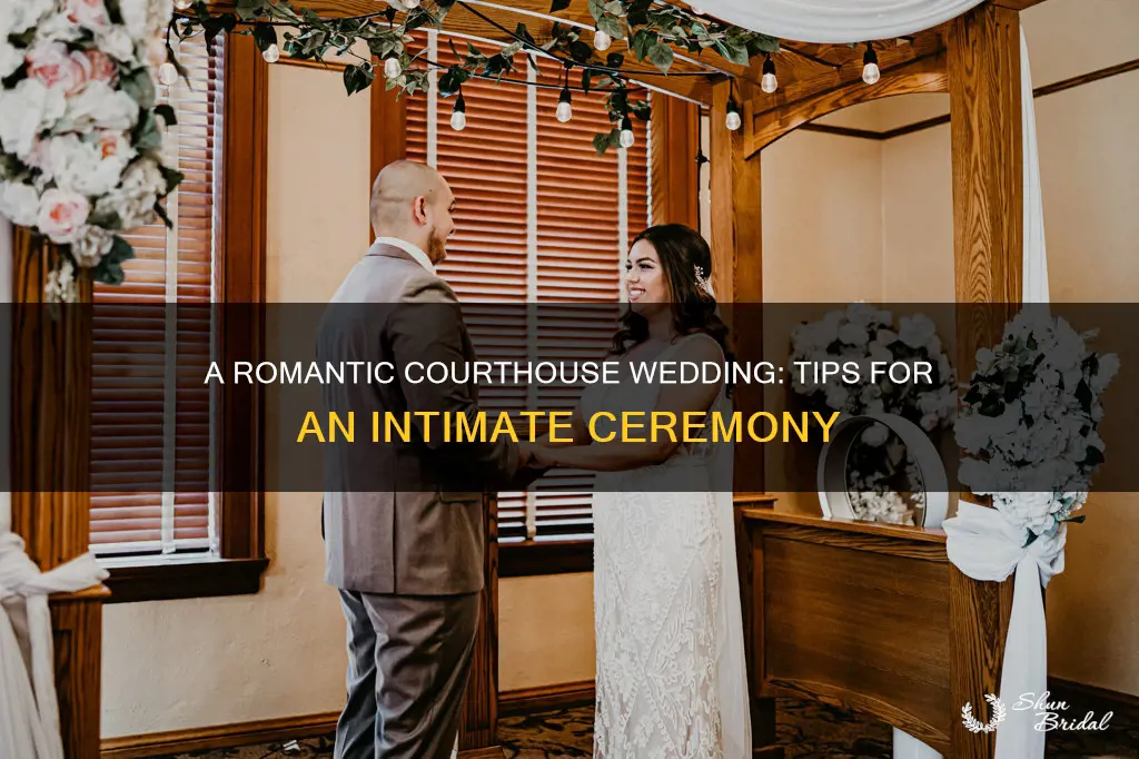 how to make a courthouse wedding romantic