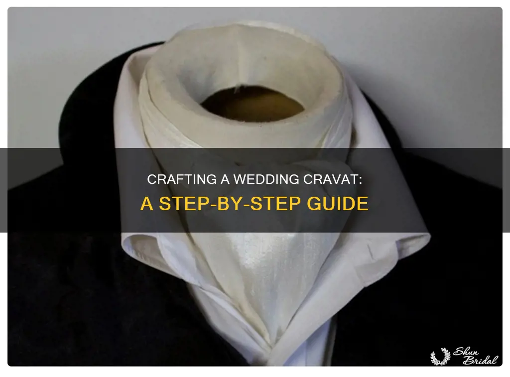 how to make a cravat for a wedding