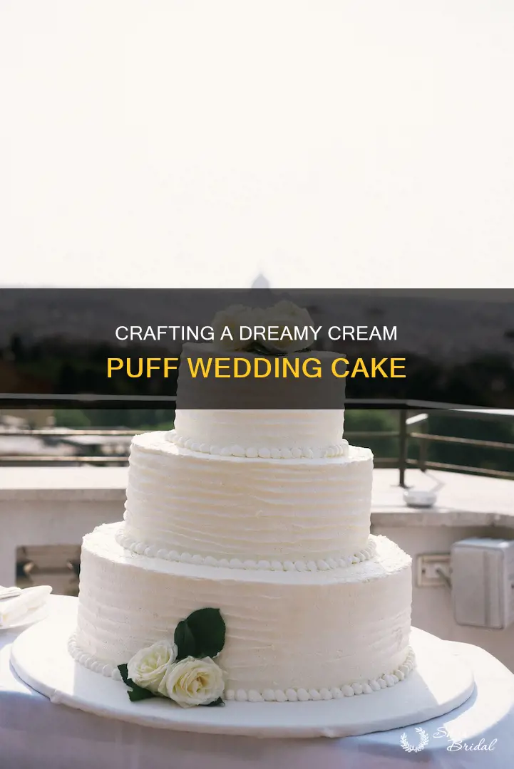 how to make a cream puff wedding cake