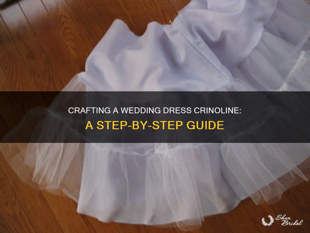how to make a crinoline for a wedding dress