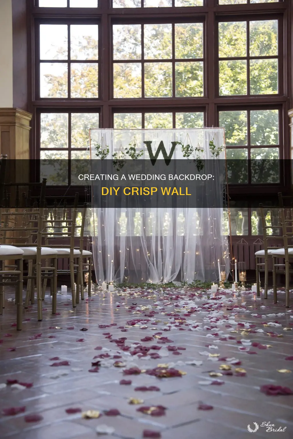 how to make a crisp wall for a wedding