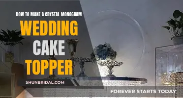 Creating a Crystal Monogram Cake Topper for Your Wedding