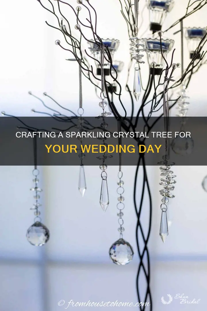 how to make a crystal tree for wedding