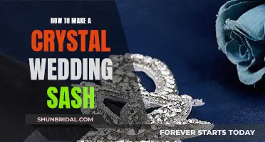 Creating a Sparkling Crystal Wedding Sash