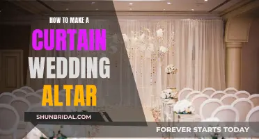 Creating a Wedding Altar with Curtains