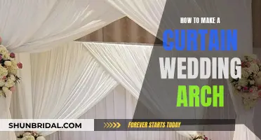 Create a Wedding Arch with Curtain Creativity