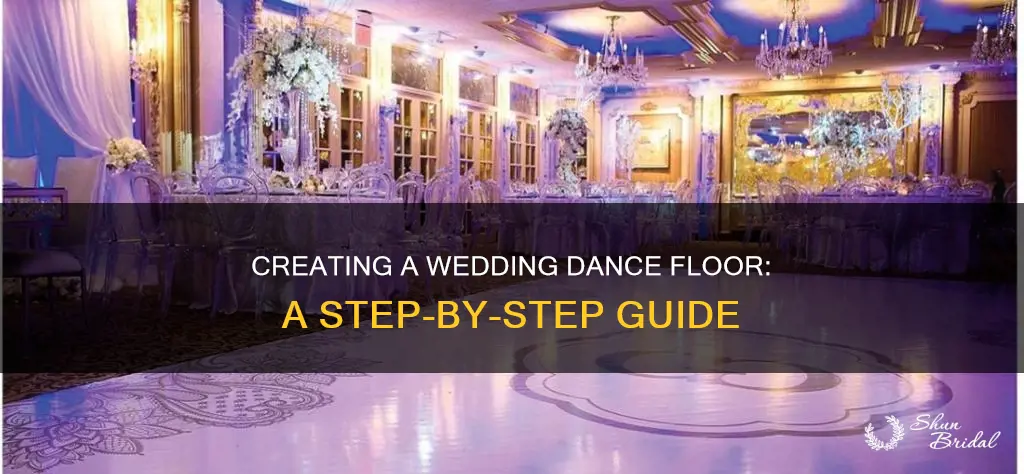 how to make a dance floor for a wedding