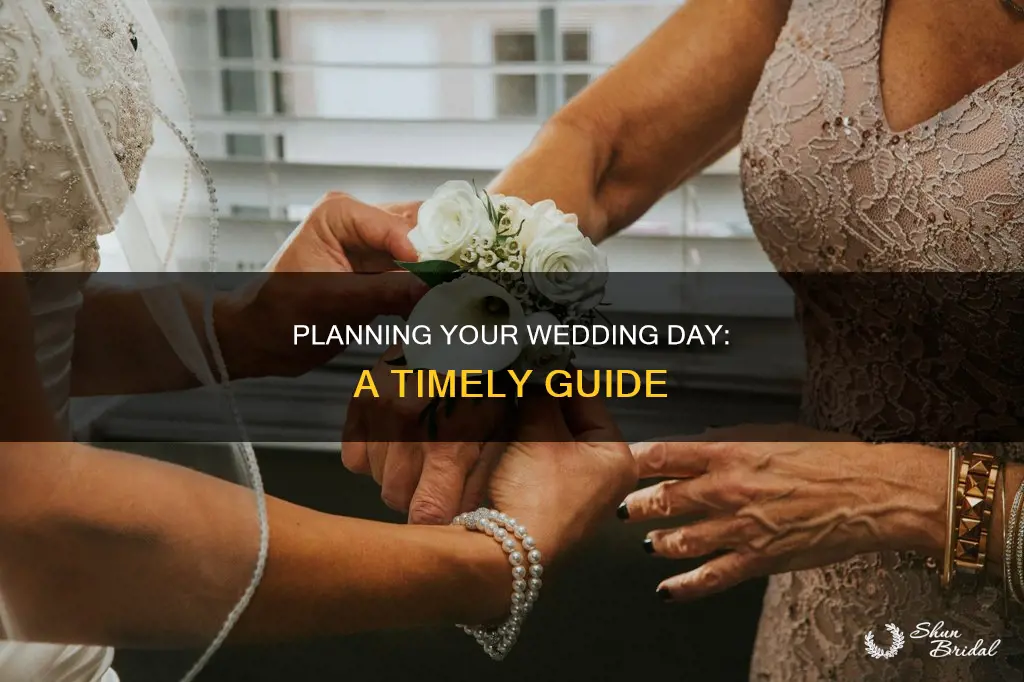 how to make a day of wedding schedule