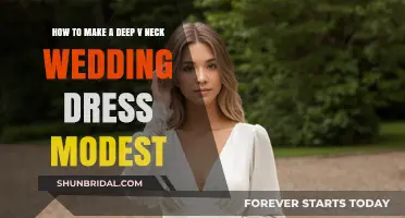 Deep V-Neck Wedding Dress: Modest Makeover Tricks
