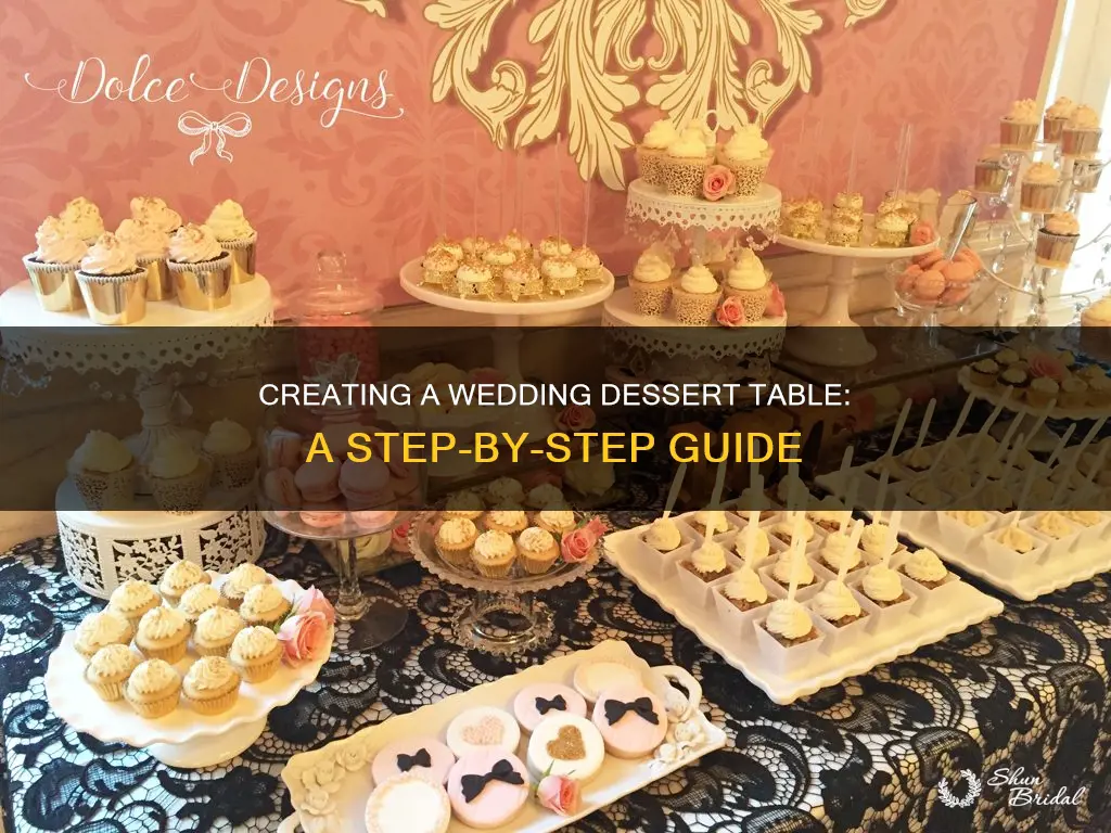 how to make a dessert table for wedding