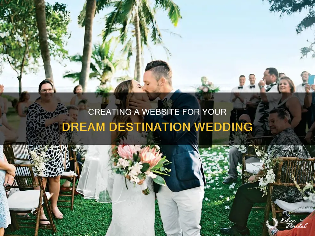 how to make a destination wedding website