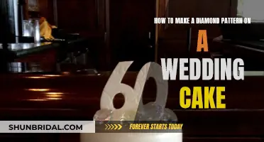 Creating a Diamond Pattern on Your Wedding Cake