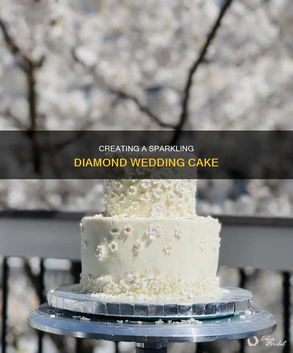 how to make a diamond wedding cake