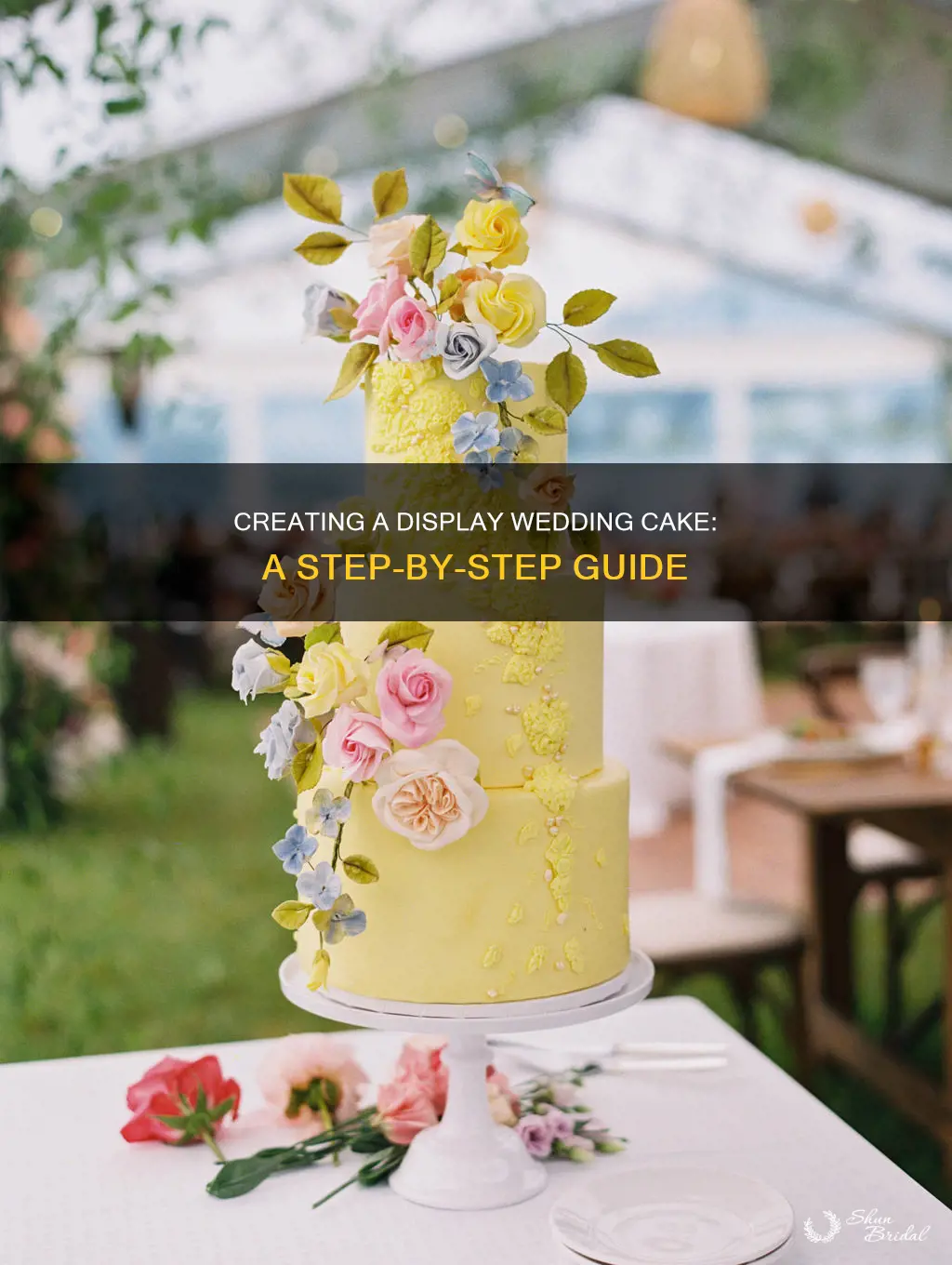 how to make a display wedding cake