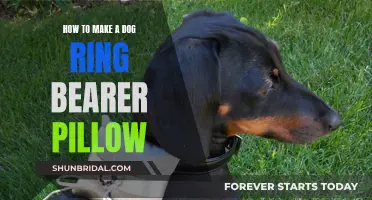 Crafting a Dog Ring Bearer Pillow