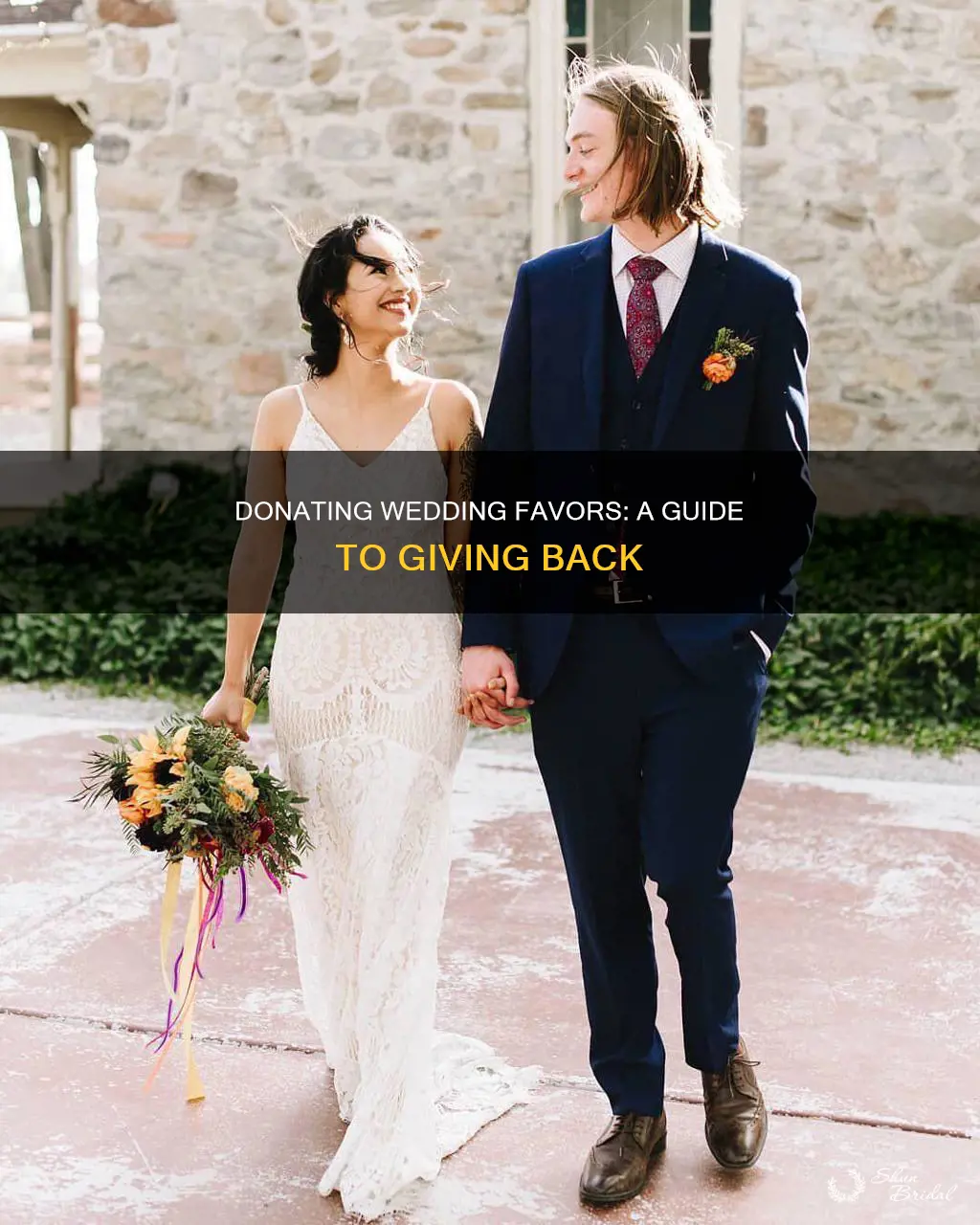 how to make a donation in lieu of wedding favors