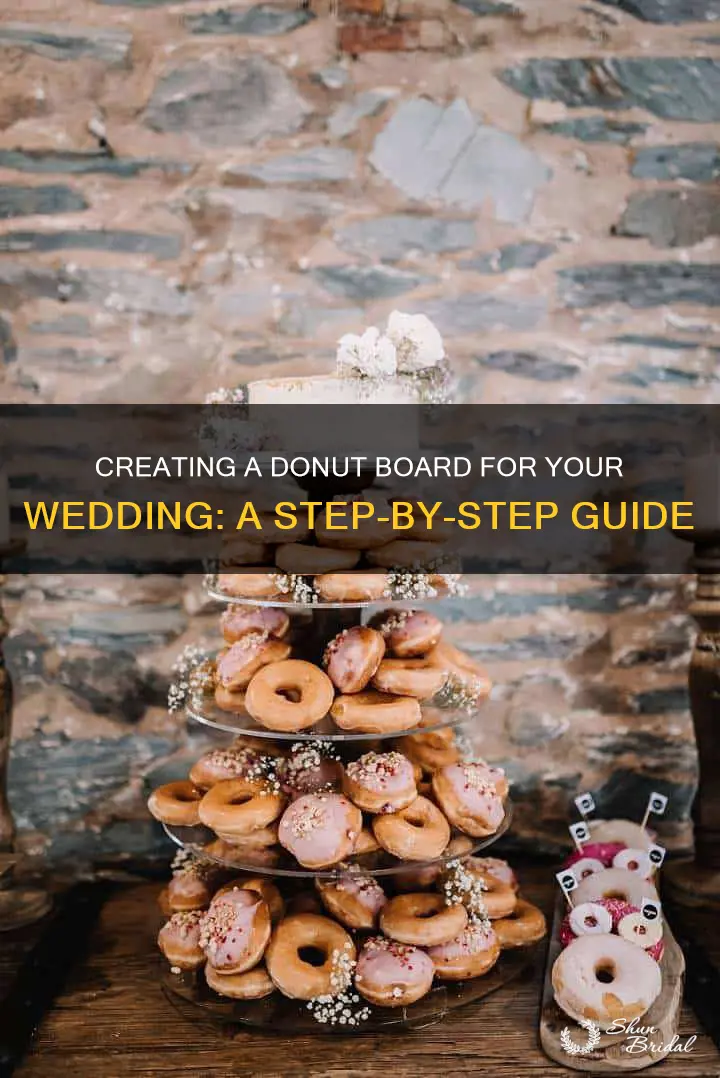 how to make a donut board for wedding