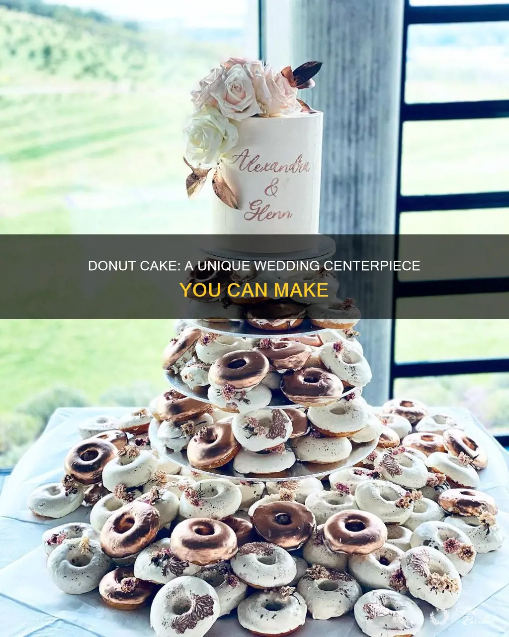 how to make a donut cake for your wedding