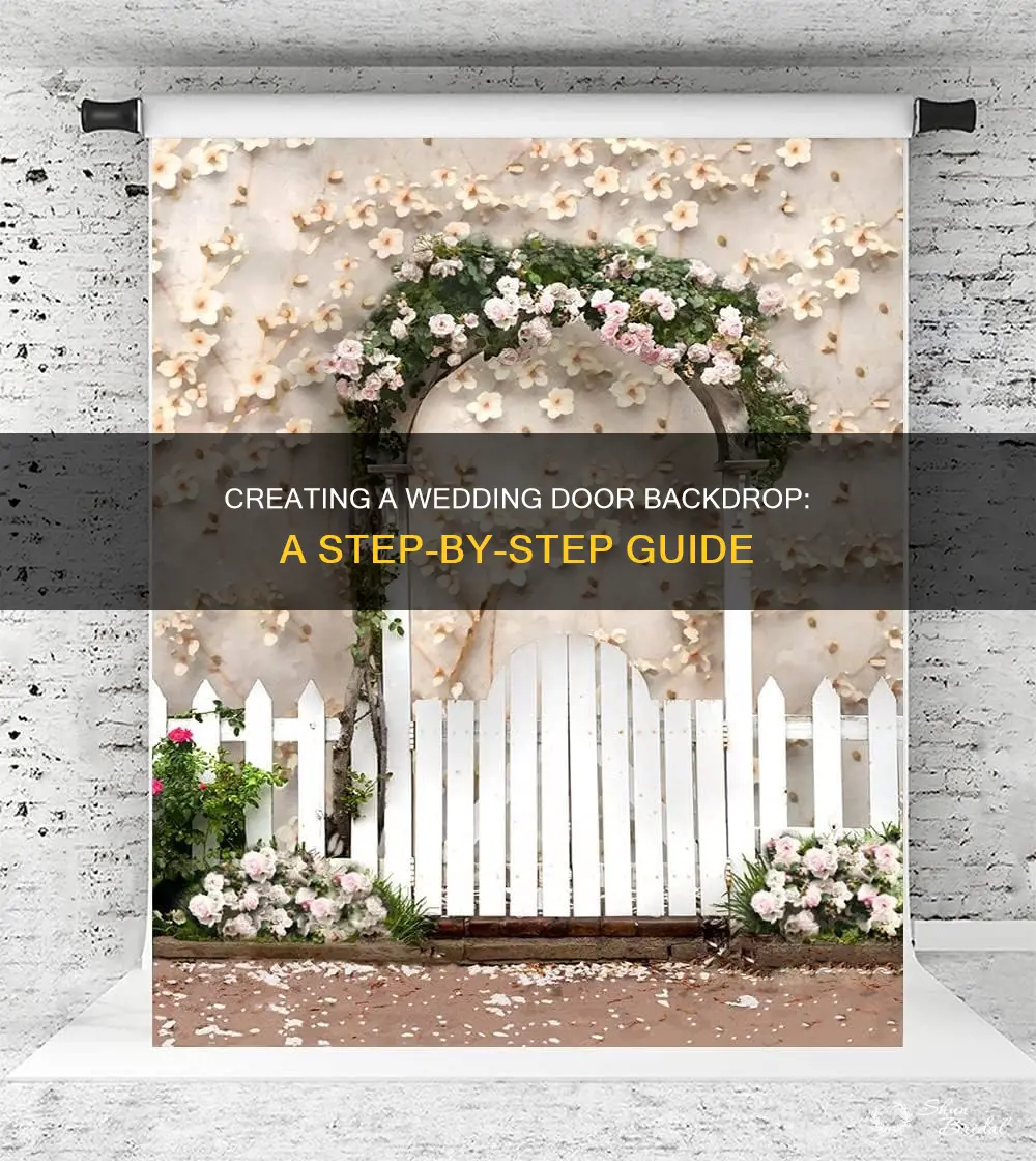 how to make a door backdrop for wedding