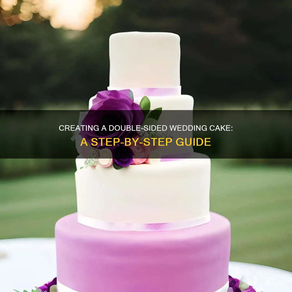 how to make a double sided wedding cake