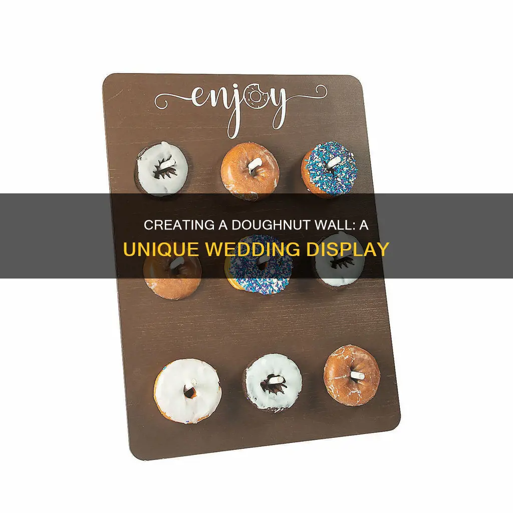 how to make a doughnut wall for wedding