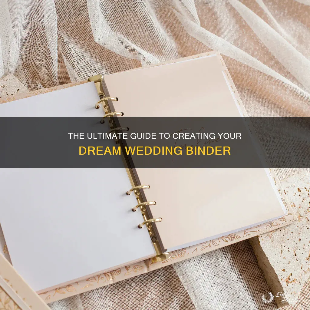 how to make a dream wedding binder