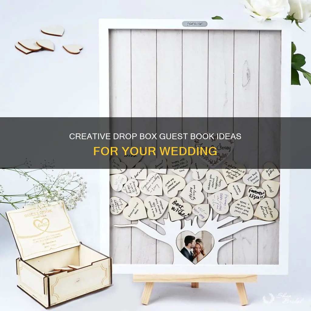 how to make a drop box wedding guest book