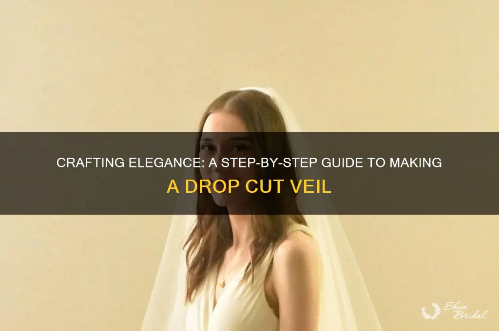 how to make a drop cut veil
