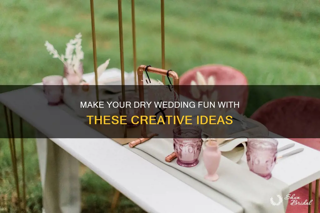 how to make a dry wedding fun