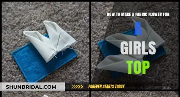 Crafting Delicate Fabric Flowers for Girls' Tops: A Step-by-Step Guide