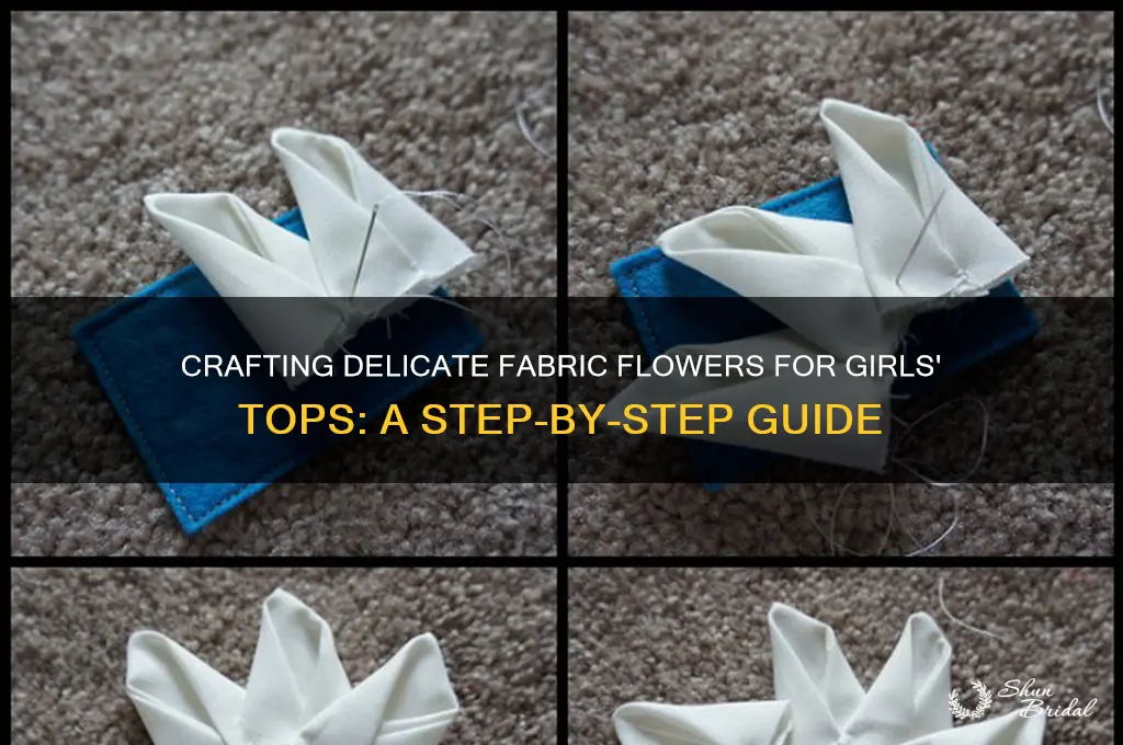 how to make a fabric flower for a girls top