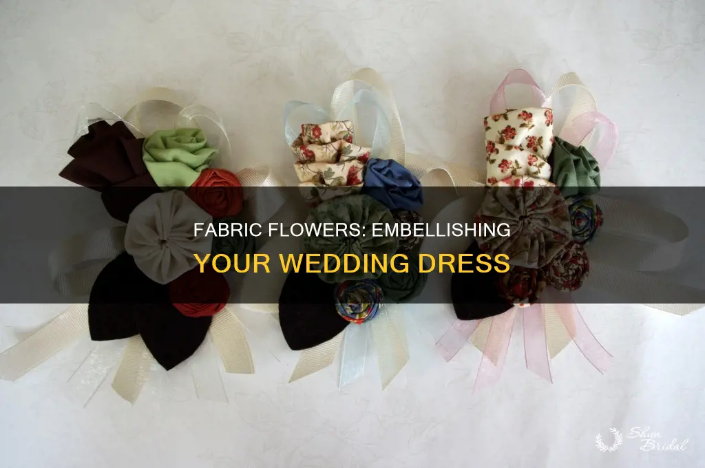 how to make a fabric flower for wedding dress