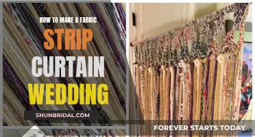 Fabric Strip Curtains: DIY Wedding Backdrop