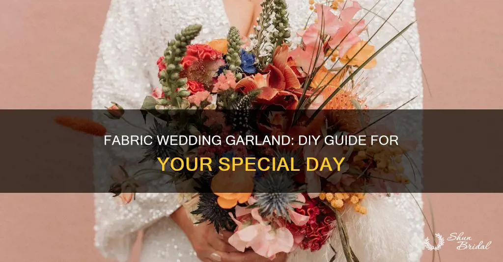 how to make a fabric wedding garland