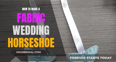 Create a Wedding Horseshoe with Fabric: Easy Steps